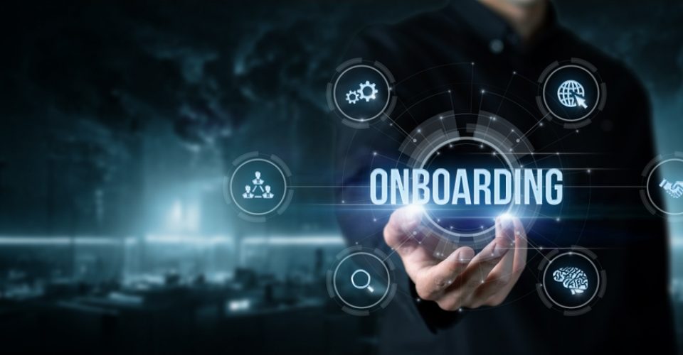 A,Businessman,Is,Working,On,An,Onboarding,Structure,On,A